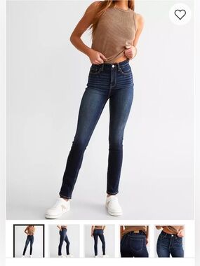 BKE Billie Jean Slim Fit High Rise Skinny Dark Wash 26 x 32